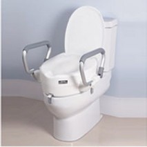Raised Toilet Seat Armrest