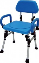 Foldable PU Back, Rotating PU Seat  Flip Arms, Parallel Folding Legs